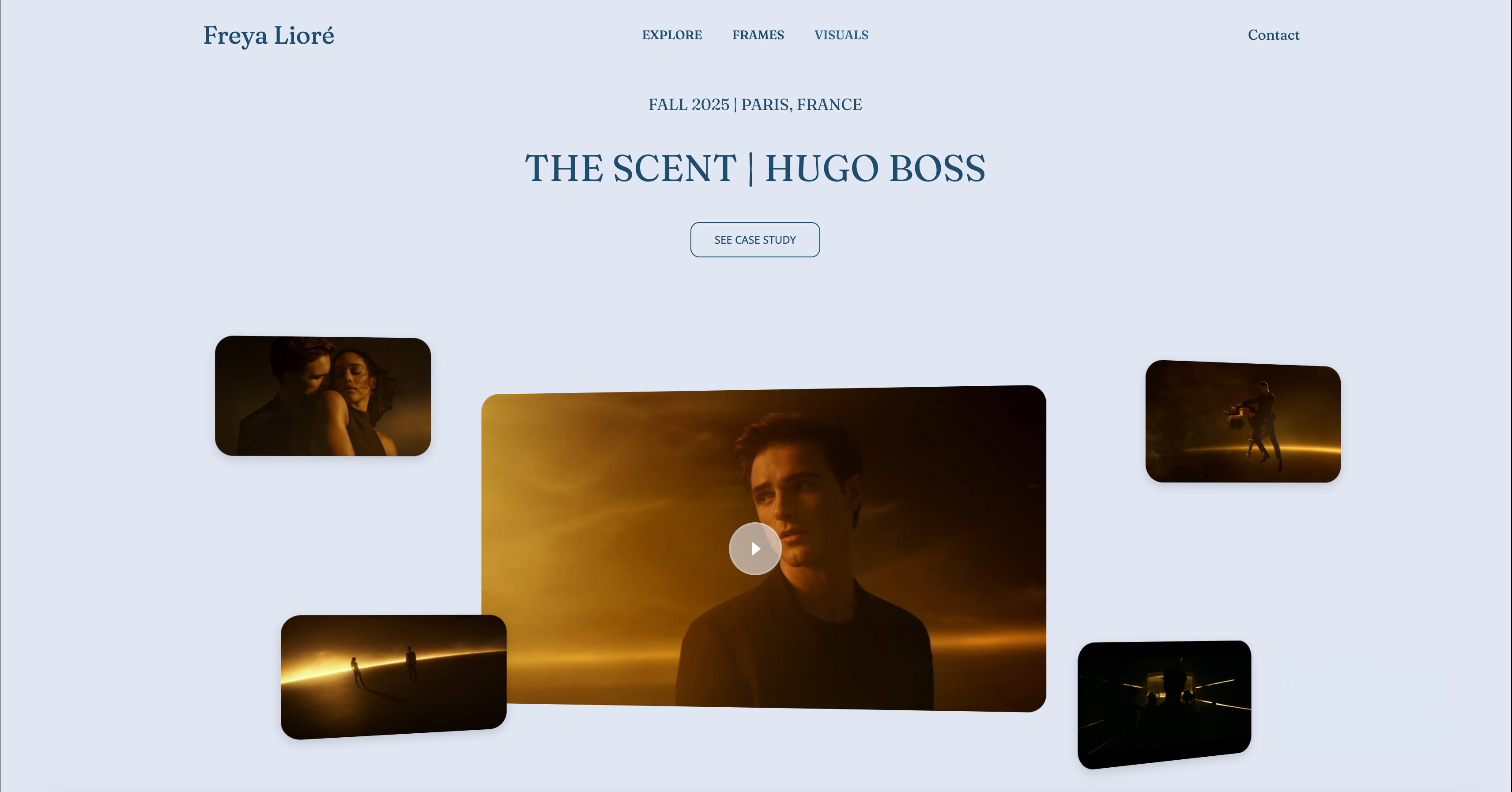 Framekit creative designer portfolio with case study layouts