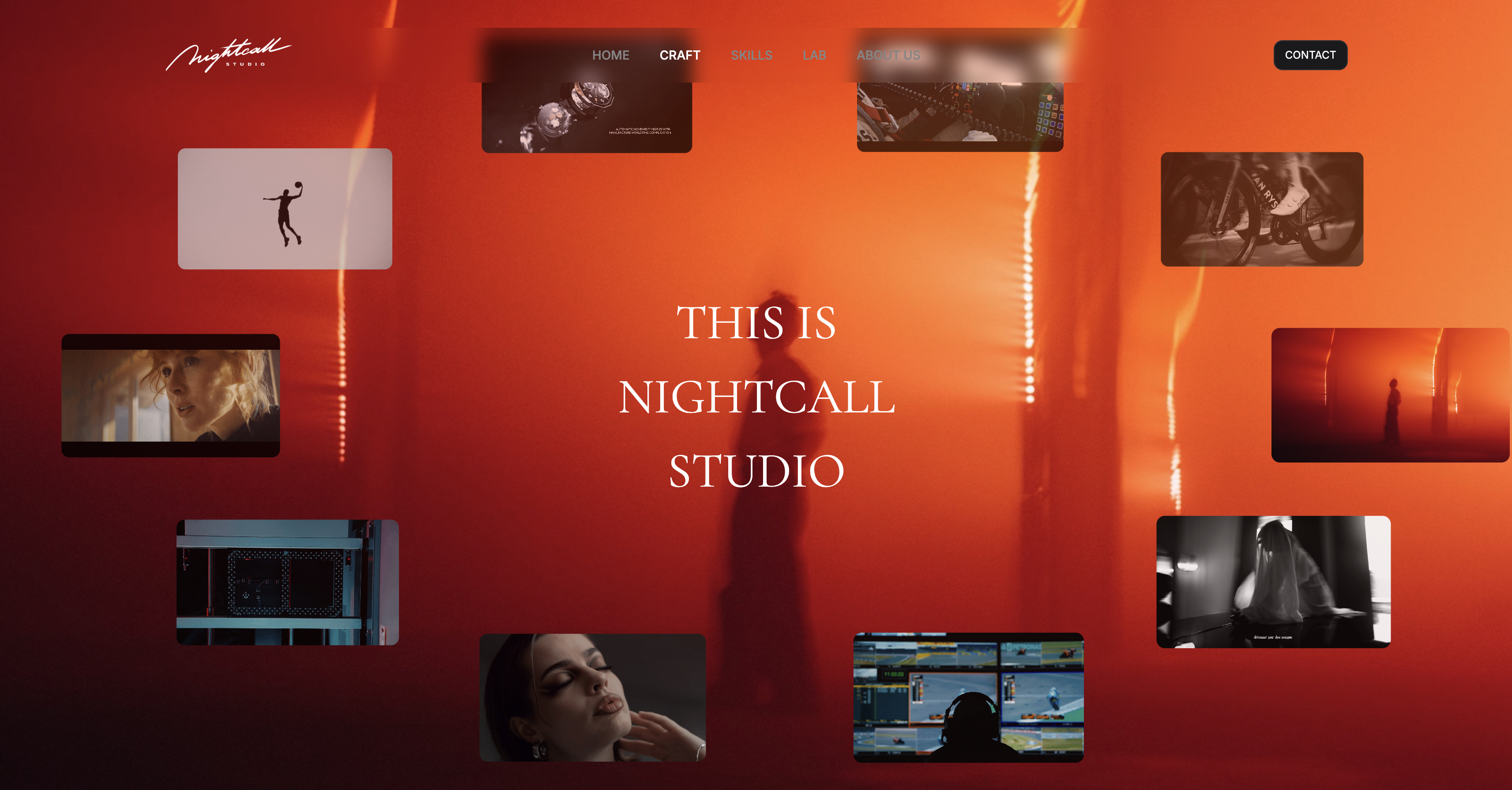 A creative studio site with a store and project pages, built on Framekit